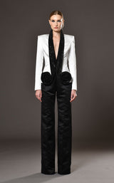 1 of 2 Jean Louis Sabaji 600853 Jumpsuit Black/White