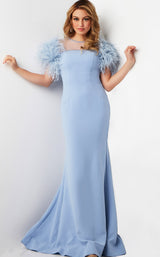 1 of 4 Jovani 07432 Light Blue