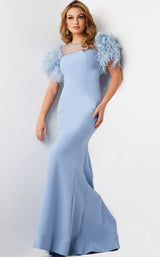 3 of 4 Jovani 07432 Light Blue