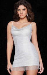 1 of 5 Jovani 22295 Off-White-Silver
