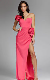 2 of 6 Jovani 22357 Hot-Pink