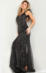 7 of 9 Jovani 22507 Black/Black