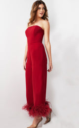 2 of 3 Jovani 22590 Cranberry