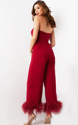 3 of 3 Jovani 22590 Cranberry