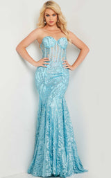 1 of 8 Jovani 22601 Turquoise