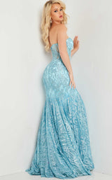 6 of 8 Jovani 22601 Turquoise