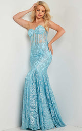 4 of 8 Jovani 22601 Turquoise