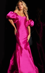 2 of 4 Jovani 22830 Fuchsia