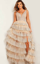 3 of 5 Jovani 22904 Nude/Silver