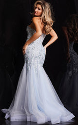 3 of 3 Jovani 22924 Light Blue