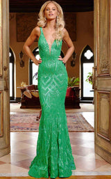 2 of 7 Jovani 23027 Green