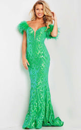 1 of 4 Jovani 23383 Green
