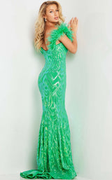 4 of 4 Jovani 23383 Green