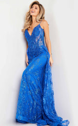 6 of 8 Jovani 23530 Royal