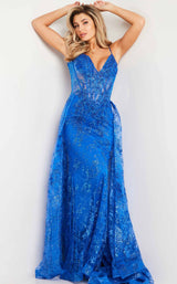 2 of 8 Jovani 23530 Royal