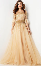1 of 5 Jovani 23629 Champagne