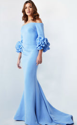 3 of 4 Jovani 23716 Light Blue