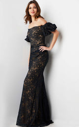 2 of 4 Jovani 23813 Dark Navy