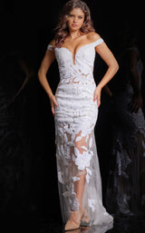 2 of 7 Jovani 23834 White