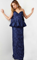 2 of 4 Jovani 23849 Navy