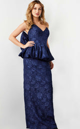 3 of 4 Jovani 23849 Navy