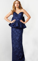 1 of 4 Jovani 23849 Navy