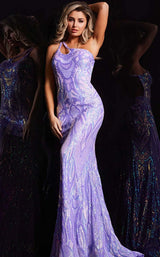 3 of 5 Jovani 23852 Iridescent-Purple