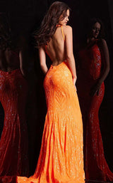 2 of 5 Jovani 23852 Iridescent-Orange