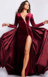 5 of 5 Jovani 23943 Burgundy