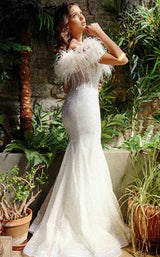 3 of 3 Jovani 23958 Off-White