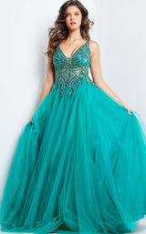 1 of 4 Jovani 23962 Emerald