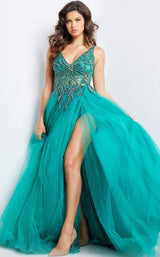 3 of 4 Jovani 23962 Emerald