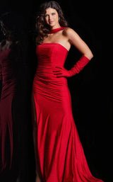 3 of 7 Jovani 23985 Red