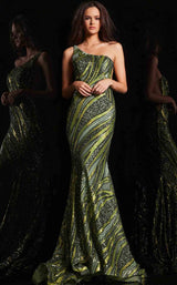 1 of 7 Jovani 24031 Olive Lime
