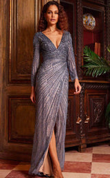 1 of 4 Jovani 24052 Slate