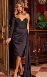 1 of 4 Jovani 24264 Black