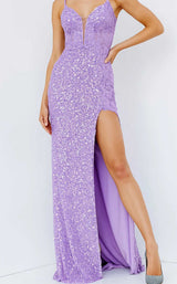 3 of 7 Jovani 24299 Lilac