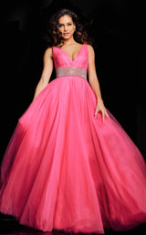 2 of 7 Jovani 24564 Hot Pink