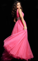 6 of 7 Jovani 24564 Hot Pink