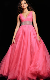 3 of 7 Jovani 24564 Hot Pink