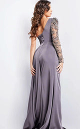 4 of 4 Jovani 24593 Gunmetal