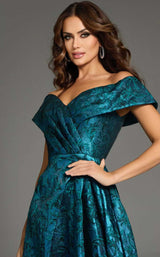 2 of 4 Jovani 25666 Peacock-Teal