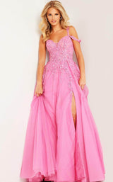 1 of 3 Jovani 25826 Fuchsia