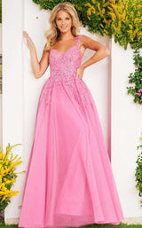 2 of 3 Jovani 25826 Fuchsia