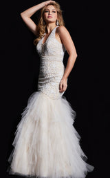 2 of 4 Jovani 25854 Ivory/Nude