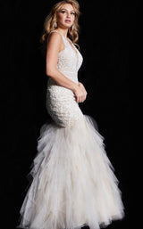 4 of 4 Jovani 25854 Ivory/Nude