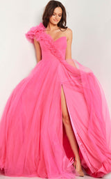 2 of 6 Jovani 25919 Hot Pink