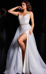 1 of 4 Jovani 25990 Off White