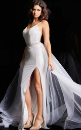 3 of 4 Jovani 25990 Off White