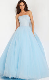 1 of 3 Jovani 25991 Light Blue